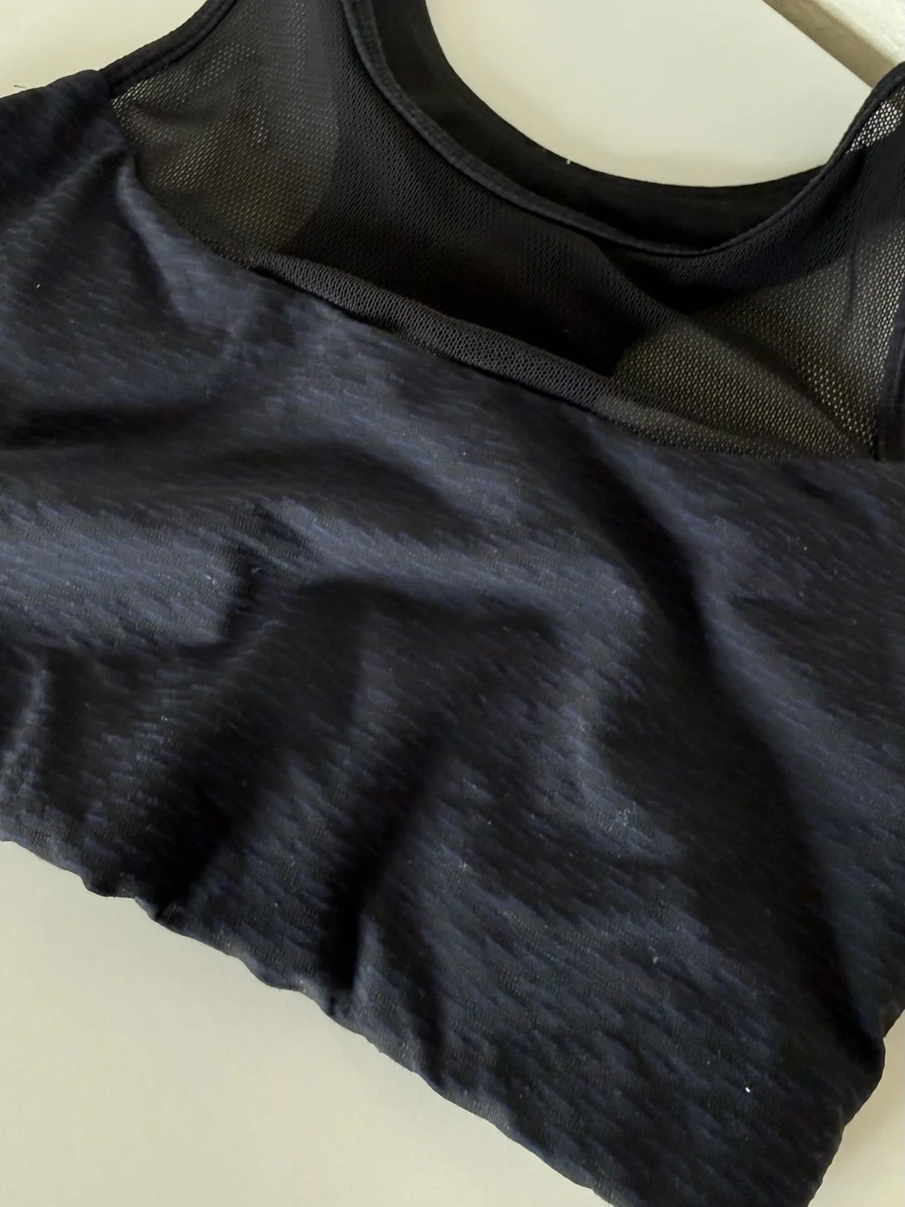 Lululemon Gear Up Bra – Score Jacquard Black Hero Blue Size 6